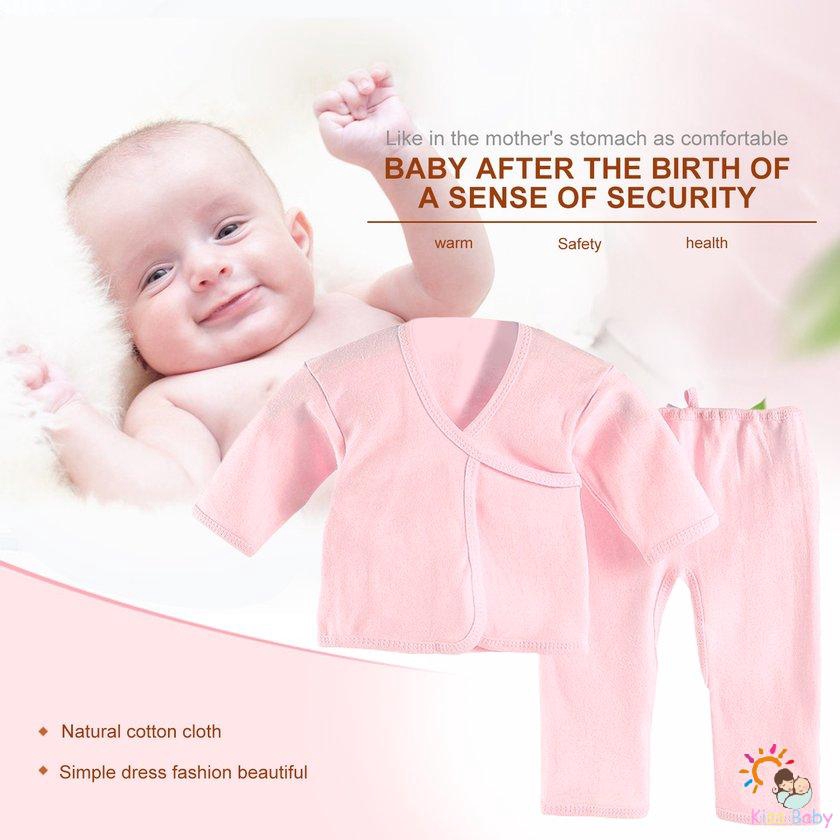 Bộ Quần Áo Cotton Mềm Mại Thoải Mái Cho Trẻ Sơ Sinh 0-3 Tháng