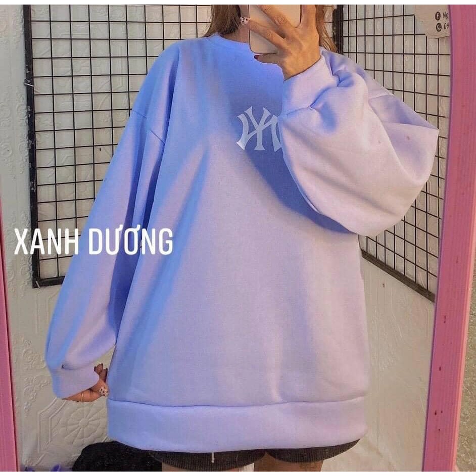 áo sweter ny nỉ ngoại tay bồng