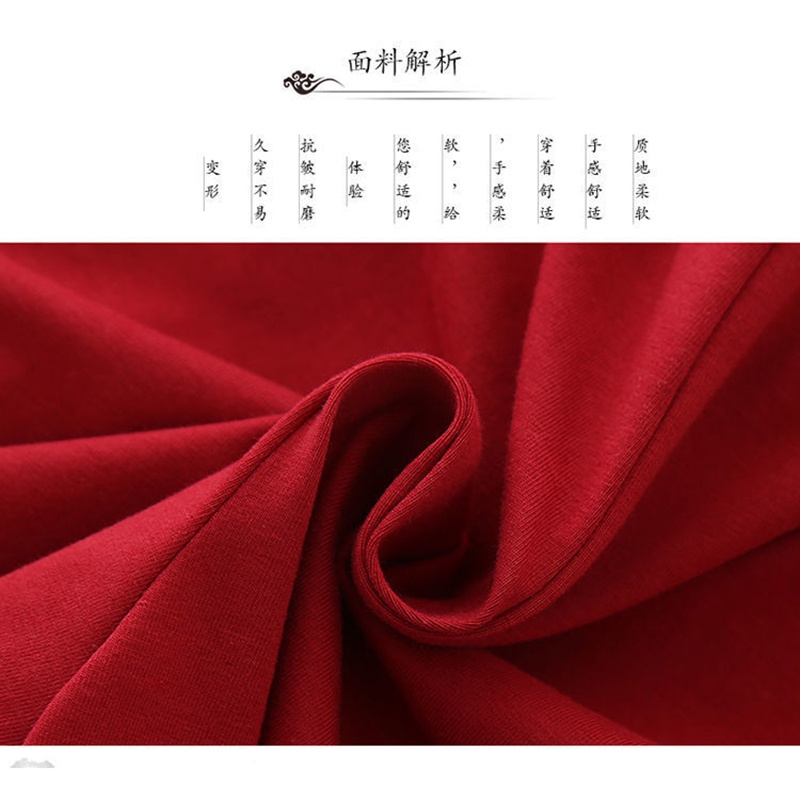 Set trang phục SANTIKUN áo thun tay ngắn họa tiết rồng và quần đùi phong cách Trung Hoa năm mới xinh xắn cho bé