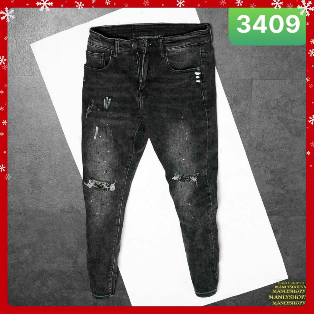 Quần jean nam 💥Freeship💥 Quần Jean Nam, Quần rin chất bò cao cấp Ống Đứng Dáng Cao Basic HA98