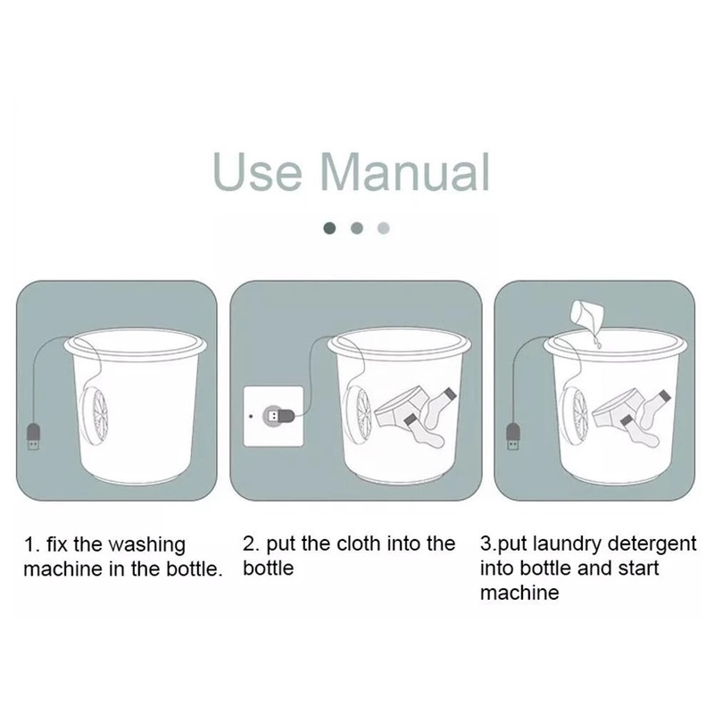 Máy Giặt Mini Sử Dụng Sóng Siêu Âm Làm Sạch Bụi Bẩn