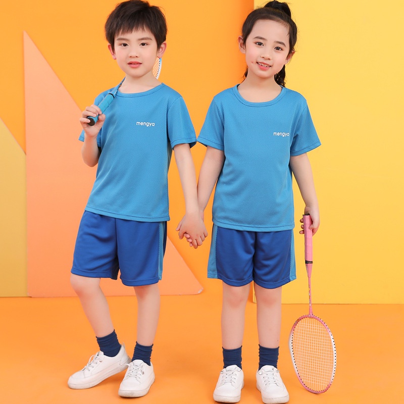 Bộ Đồ Thể Thao Bóng Rổ Tay Ngắn Phối Lưới Thoáng Khí Nhanh Khô Thời Trang Dành Cho Bé