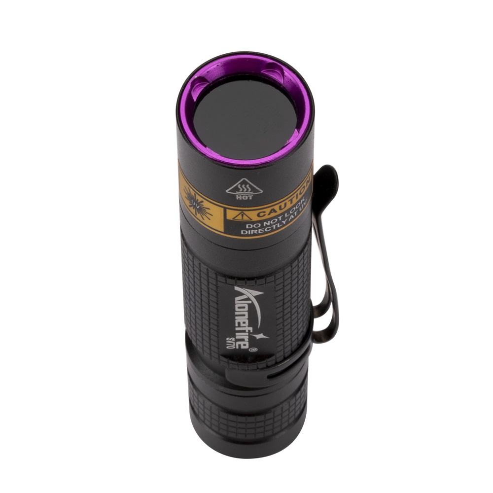 Đèn pin led AloneFire SV70 365nm tia UV vô hình sử dụng pin AA