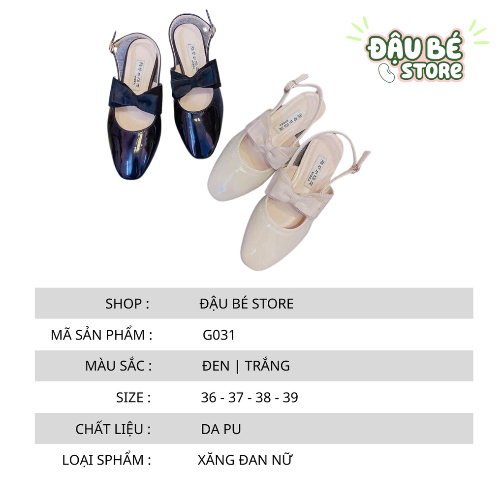 [Video Quay Thật] Dép Sandal Búp Bê Cổ Điển  - Giày Nữ 3 Phân Thắt Nơ Tiểu Thư Cực Xinh - Daube - D030
