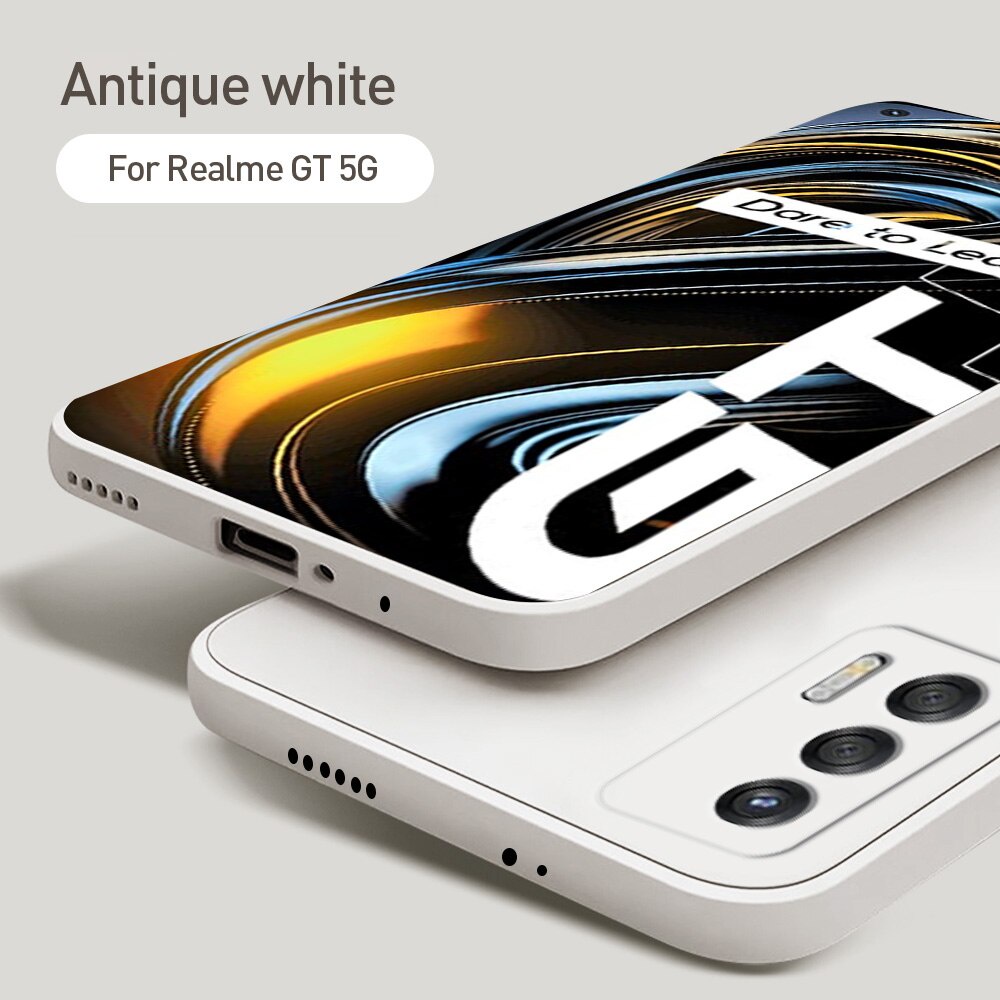 Ốp điện thoại silicone dẻo dáng vuông bảo vệ camera cho Realme GT Master Q3 Pro Carnival Realme GT Neo Flash 2 Pro