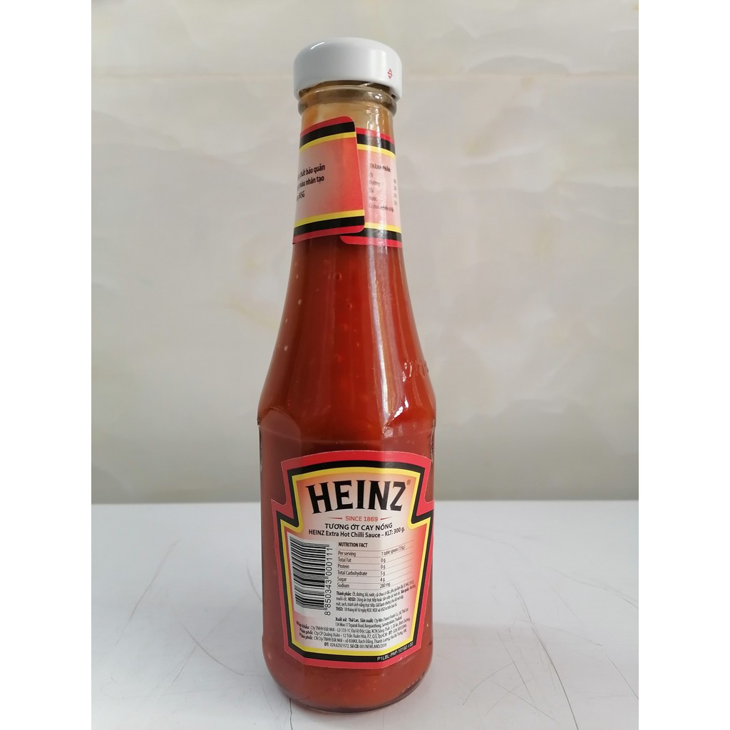 [Chai 300g – CAY NỒNG] TƯƠNG ỚT [Thailand] HEINZ Extra Hot Chilli Sauce (btn-hk)