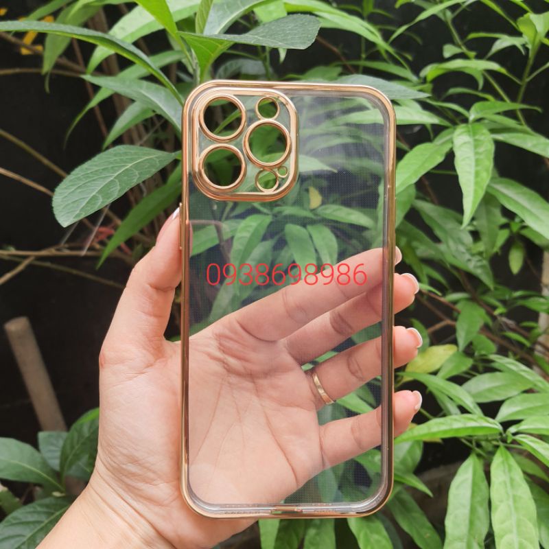 Ốp lưng trong viền màu bảo vệ camera Iphone 14 pro max , 14 pro , 14 plus ,14,13 pro max ,13 pro ,13 X&amp;M ( viền xi bóng)