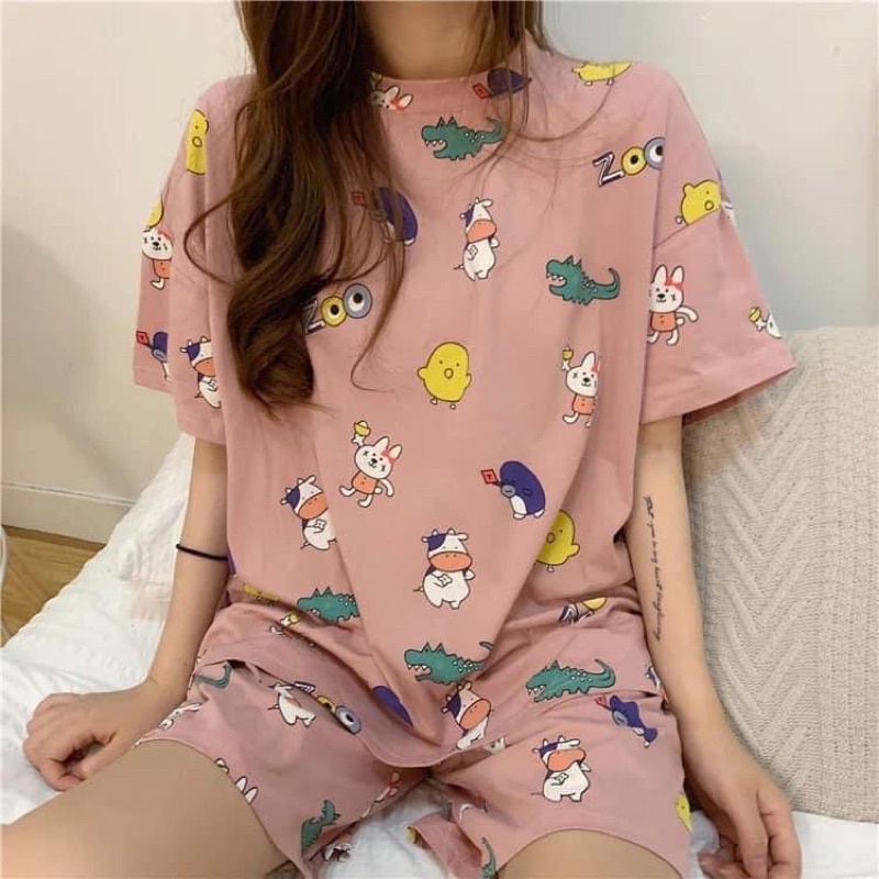 BỘ NGỦ THUN CUTE