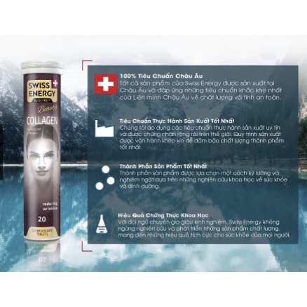 Collagen cá biển sâu tự nhiên - Viên Sủi SWISS DR.FREI làm đẹp da, da săn chắc, căng bóng ngậm