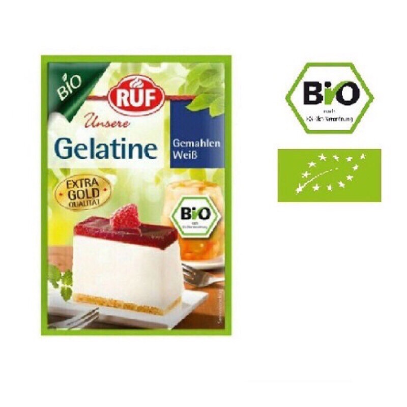 ☘️Bột gelatin hữu cơ Ruf - Date/2025 - làm pudding cho bé ăn dặm