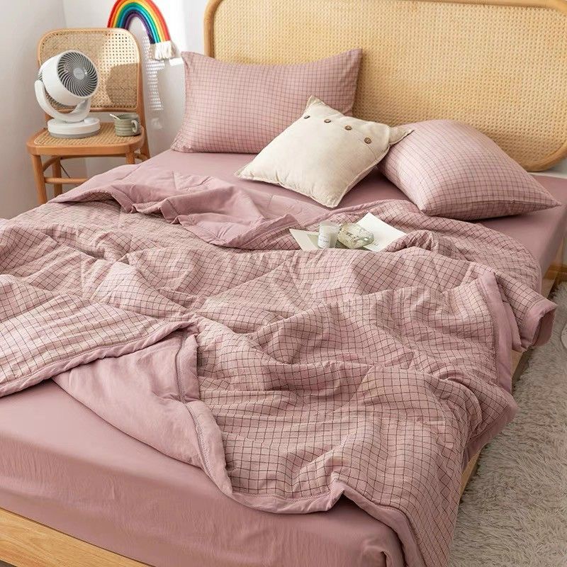 set chăn đũi, chăn thun lạnh bạc hà về hàng sẵn sll