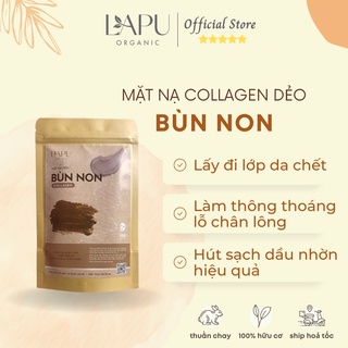 Mặt nạ đắp mặt, mặt nạ dẻo Collagen bùn non cấp ẩm da, se khít lỗ chân lông, trắng da, mờ nám -100% thiên nhiên