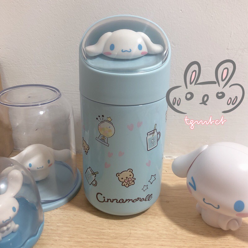 [ẢNH THẬT] Bình nước inox giữ nhiệt Sanrio Cinnamoroll Pompompurin MyMelody Hello Kitty - BST Sanrio Miniso