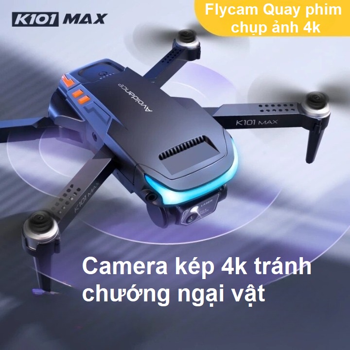 Fly cam, drone K101 Max, play cam pin trâu sóng khỏe độ bền cao bay xé gió