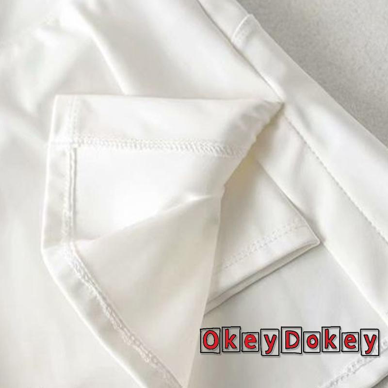 Chân Váy Ngắn Lưng Cao Màu Trơn Xẻ Tà Thời Trang Cho Nữ