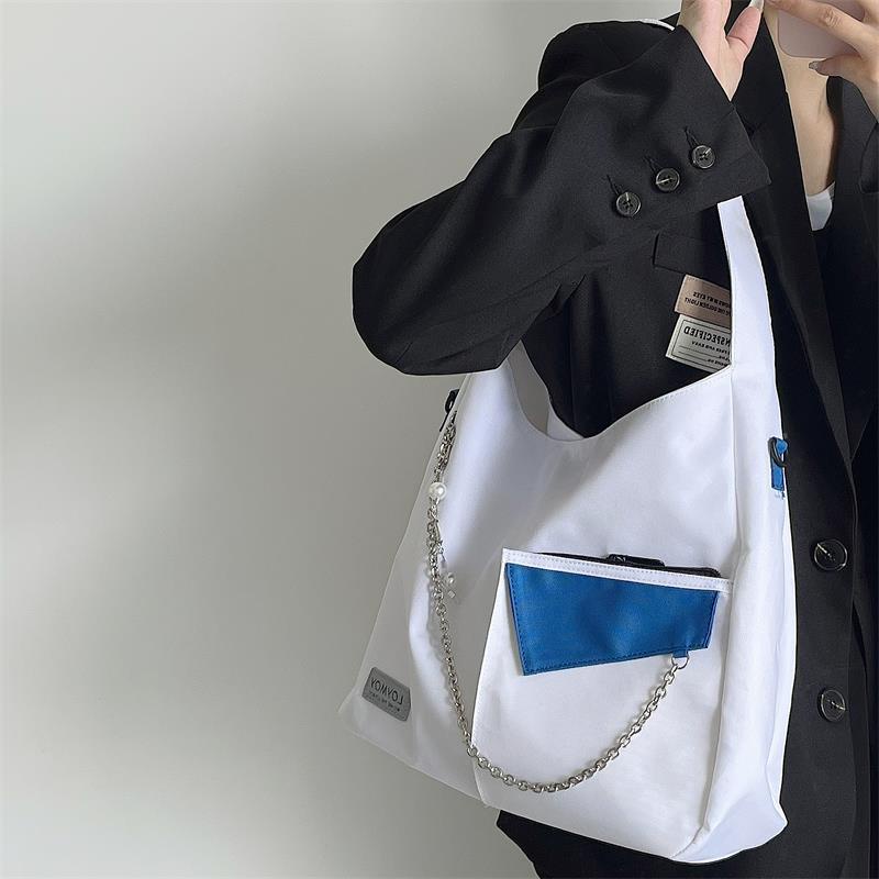 Túi Đeo Vai Bằng Vải canvas Thiết Kế niche Dành Cho Nữ