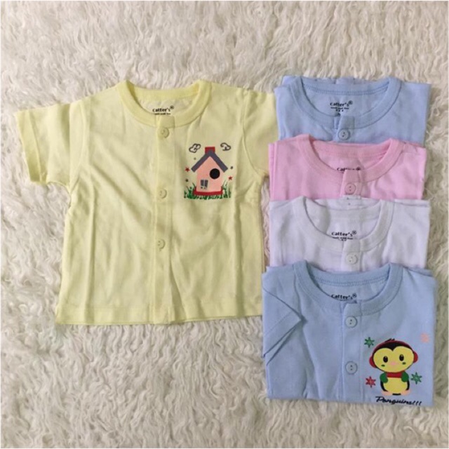 -Combo 5 Áo Sơ Sinh Carter's Cộc Tay Cho Bé từ 1-12 tháng tuổi