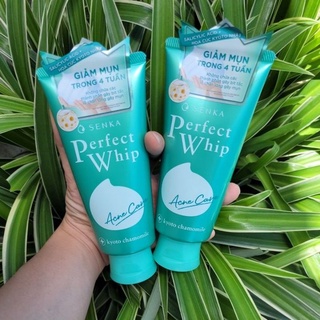 Sữa rửa mặt dành cho da mụn Senka perfect whip acne care 100g