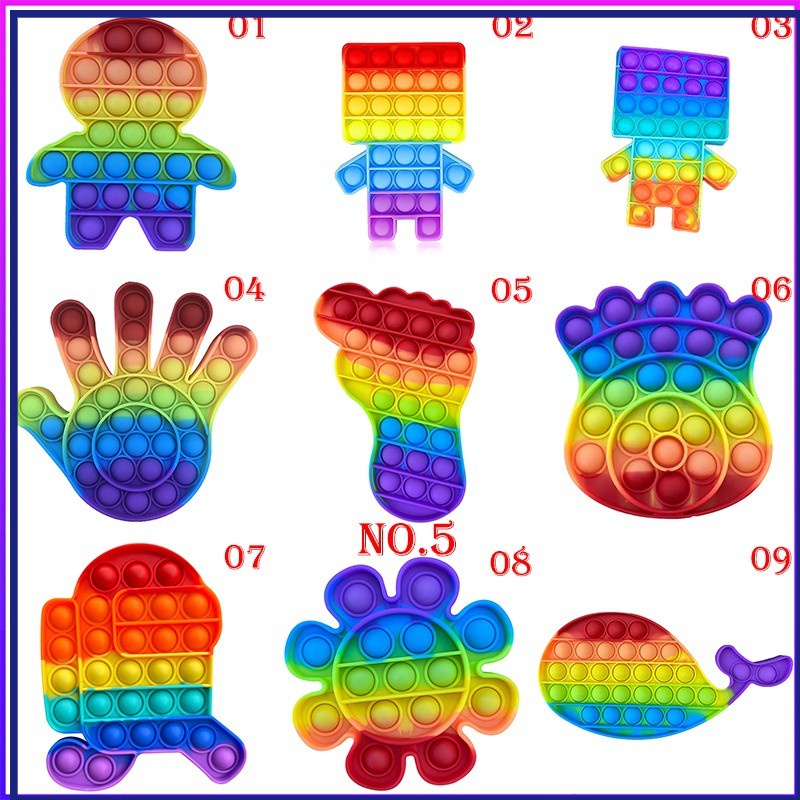 [FAST|COD] đồ chơi Đồ chơi ấn bong bóng màu cầu vồng vui nhộn /Hình tròn Màu sắc cầu vồng Thần tài Pop It để giảm căng thẳng Pop It Đồ chơi Tik Tok giá rẻ Thần tài Pop It Round Foxmind Giảm căng thẳng cho trẻ em / Rainbow Unicorn / Đẩy bong bóng / Đẩy Pop