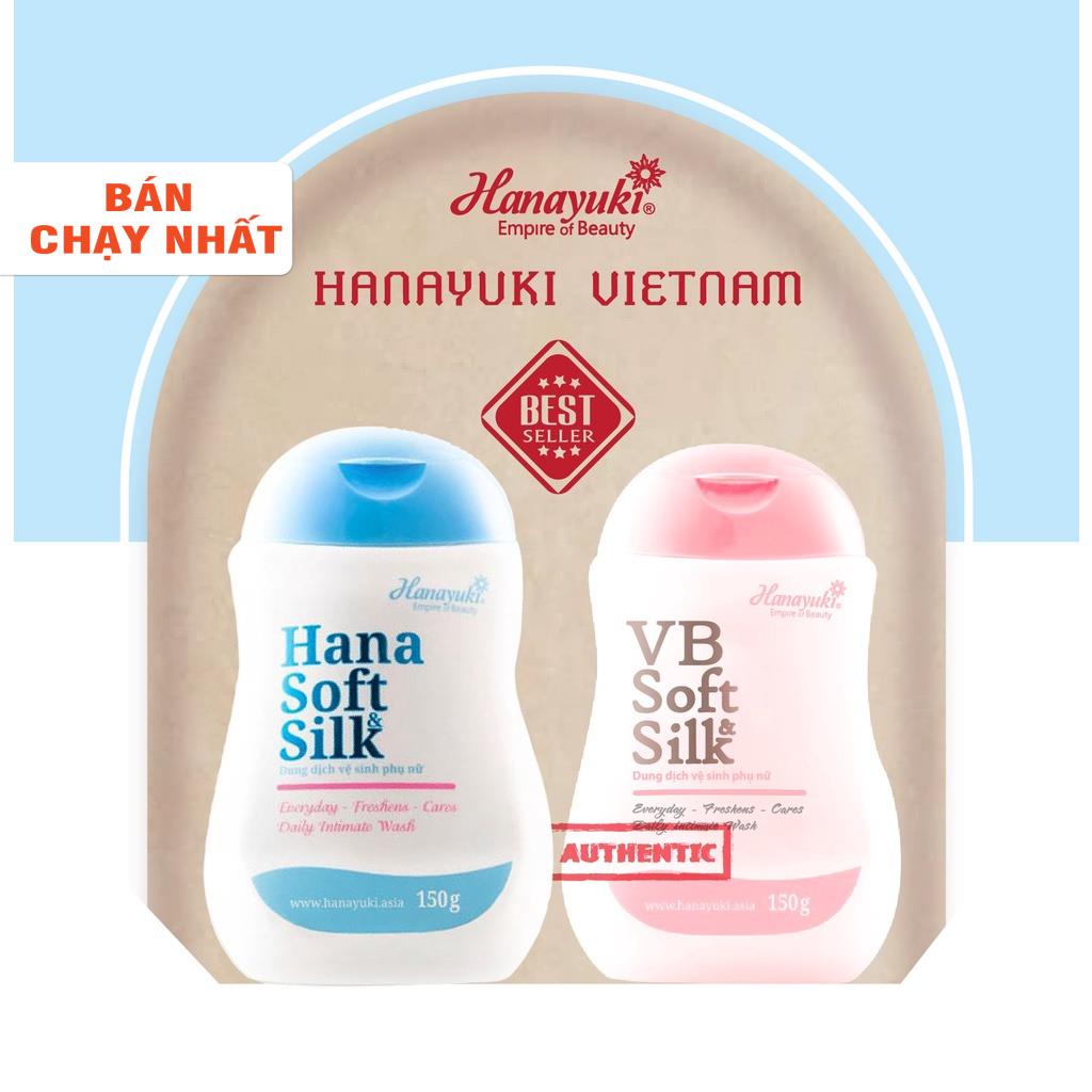 Xả lỗ- Dung dịch vệ sinh phụ nữ Hanayuki Hana Bing Soft Silk chính hãng móp hộp nhẹ 150gr - Hanayuki Asia