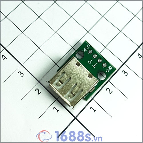 Mạch ra chân USB 2.0 ( đực - cái ), mini 5P, USB Vuông sang chân cắm - 1688s.vn