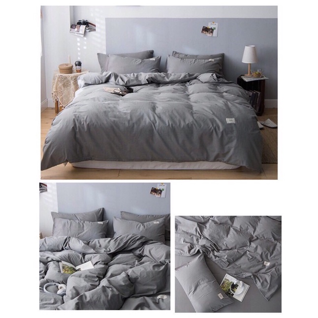 Bộ Chăn Ga Gối ❤️ cotton đũi hè cotton tici đủ size đệm dùng được hai mặt miễn phí bo chun Mượt Decor cao cấp chính hãng