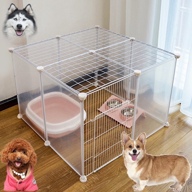 CHUỒNG QUÂY CHÓ MÈO THÚ CƯNG. Rộng 75cm Sâu 75cm Cao 47cm
