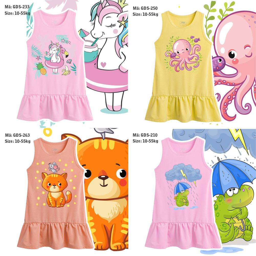 Đầm bé gái Pony 10-55kg i