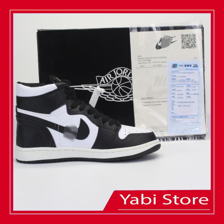 🔥FREE SHIP-HÀNG QUẢNG CHÂU  🔥giày thể thao sneaker 🔥Air Jordan panda JD cao đen trắng cao cấp full  box - Yabi Store