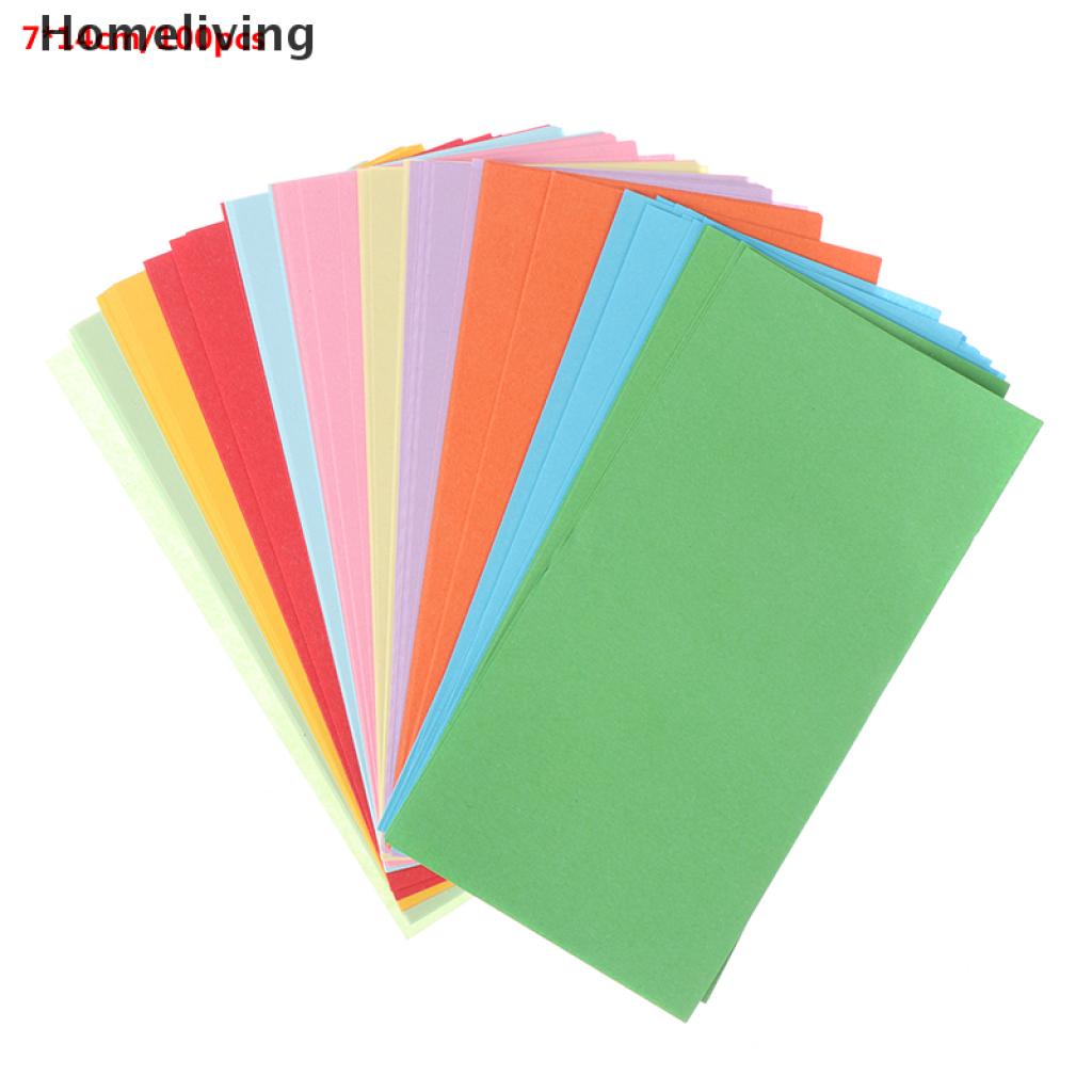 Set 100 Giấy Gấp Origami 10 Màu 7 * 14cm