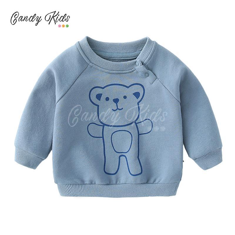 NEW Áo Khoác Sweater Tay Dài Vải Cotton Thiết Kế Xinh Xắn Cho Bé Từ 0-3 Tuổi