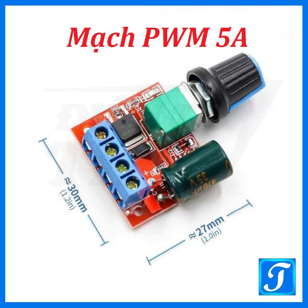 Mạch điều khiển tốc động cơ PWM 5A DC-DC 4.5V-35V