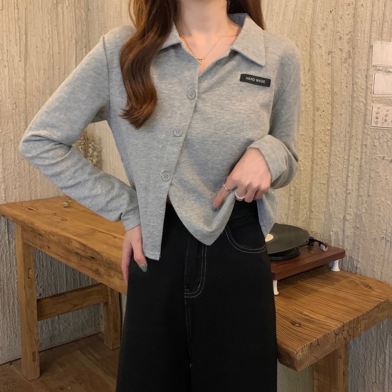 Áo Thun Polo Nữ Dài Tay Vạt Chéo Phối Cúc Thời Trang Sugal TOP NU 051V2