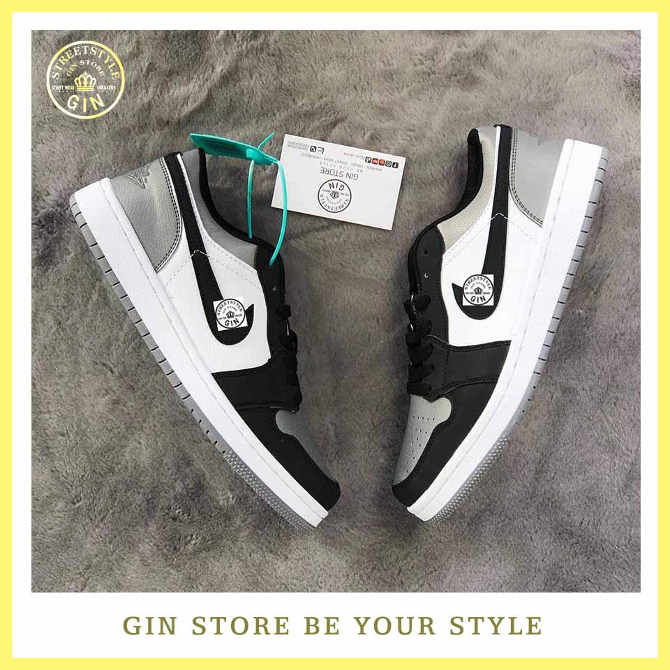 Giày Sneaker JD Cổ Thấp Xám Đen - [Hình Thật + Free Ship ] - Gin store (Gin store v)