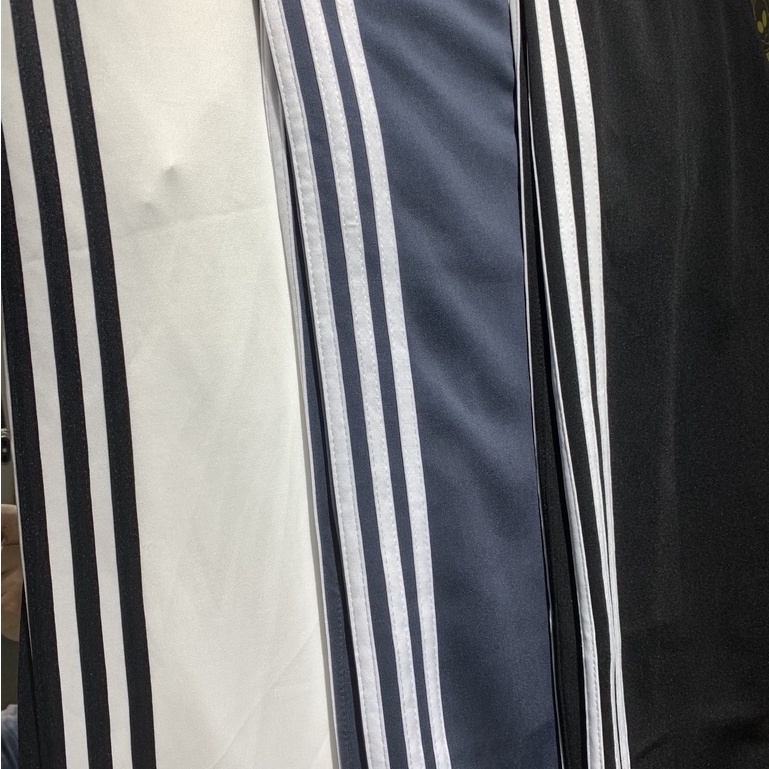 Quần 3 sọc form suông ôm vừa đủ - không quá bó 3 màu Trắng Xám Đen