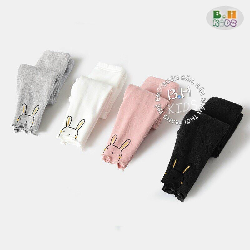 Quần lenging cotton zip cho bé gái từ 8-20kg