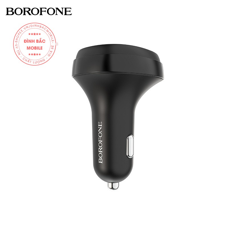Tẩu sạc Ô tô Borofone BC26 2 cổng USB điều chỉnh thông minh