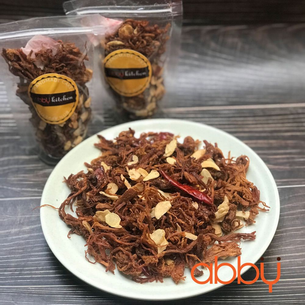 1KG KHÔ HEO CHÁY TỎI NGON ĂN LÀ GHIỀN