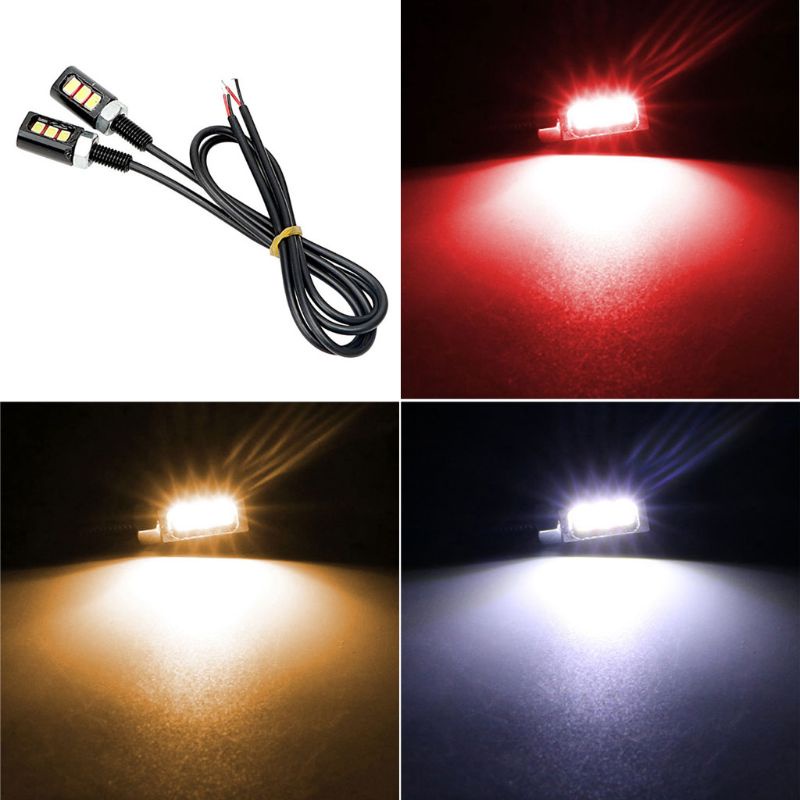 Set 2 đèn xi nhan 12V 3W 5630 SMD 3 LED chuyên dụng cho xe hơi xe máy