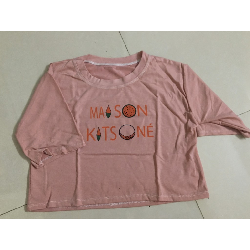Sét áo Croptop maison + quần karo, áo kiểu nữ, áo thun nam nữ, quần kaki, quần nữ, sét bộ mặc ở nhà MODY