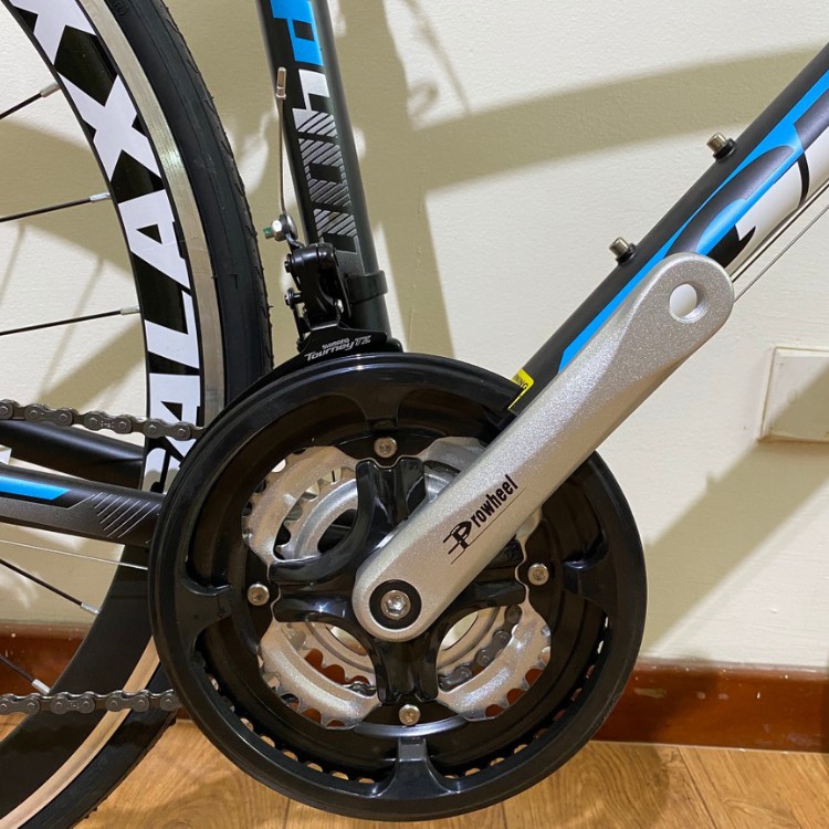 Xe đạp đua GALAXY LP400, Khung Sườn Hợp Kim Nhôm, Bộ truyền động SHIMANO, Vòng bánh 700X25C Màu Trắng Xanh Dương Đen