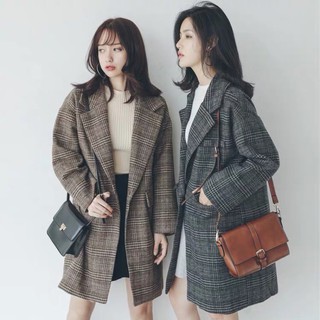 [hàng oder 10-15 ngày về] áo dạ kẻ