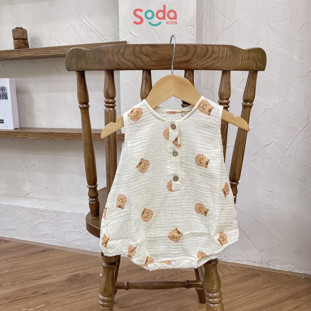 Bodysuit cho bé trai SODA KIDS thiết kế đơn giản, phong cách Hàn Quốc ( nhiều họa tiết )