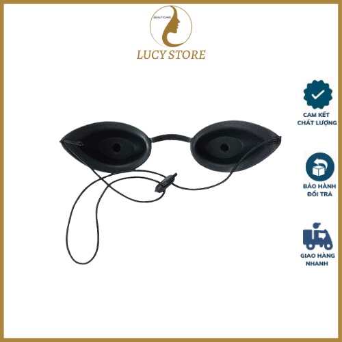 Kính đen bảo vệ mắt dùng trong chiếu vòm ánh sáng bắn laser xoá xăm, mắt kính đen spa - lucy store thiết bị vật tư spa