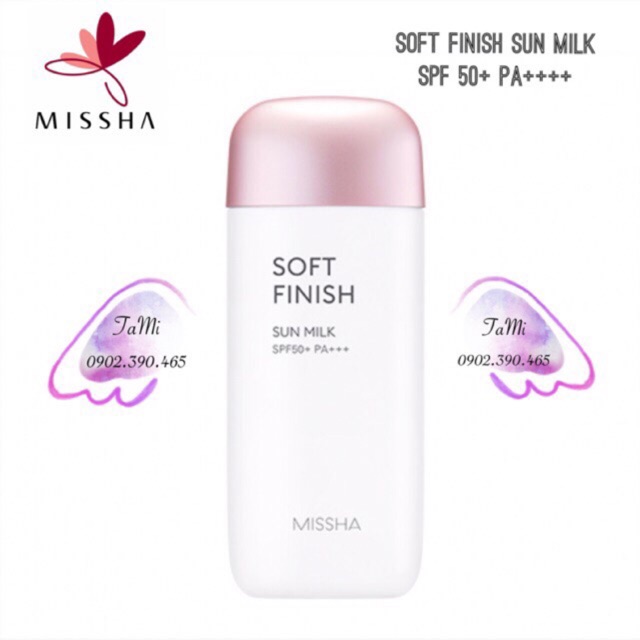 Kem chống nắng Missha Soft Finish Sun Milk SPF50+ PA+++