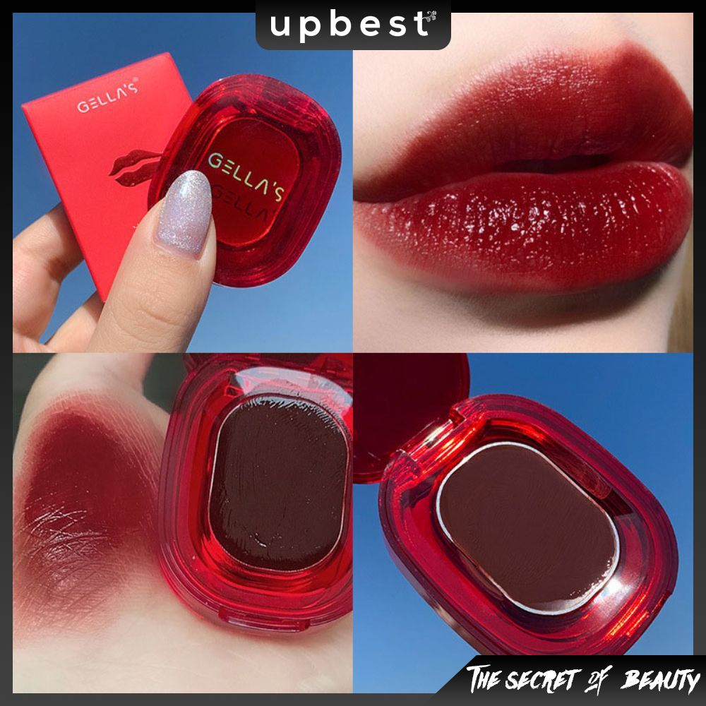 Son dưỡng môi Gella's có màu dạng hũ kèm cọ upbest
