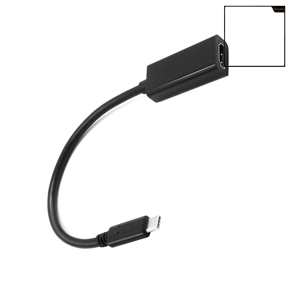 helsinki Type C to 4K HDMI-compatible DisplayPort Mini DP Adapter for Macbook Chrome Book HP Dell