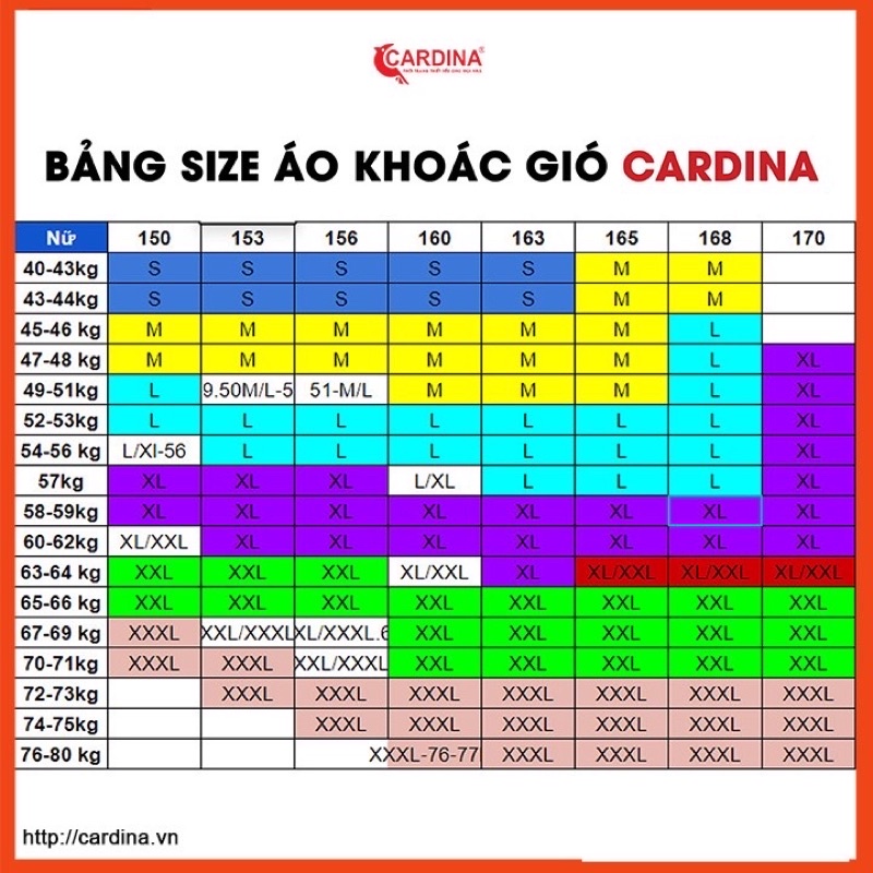 Áo gió nữ CARDINA chất gió trơn 2 lớp lót lưới cao cấp dáng thể thao cản gió cản bụi chống nước 1GFT