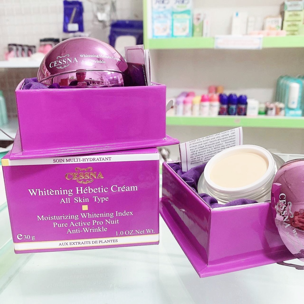 Kem dưỡng da hỗ trợ giảm nám tàn nhang Cessna Tím