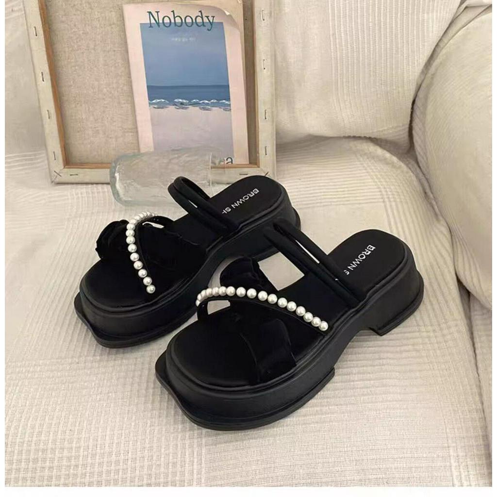 ISAHINI dép nữ giày sandal dép bánh mì dép nữ dép đi trong nhà đế mềm chống trượt 20Z230501002